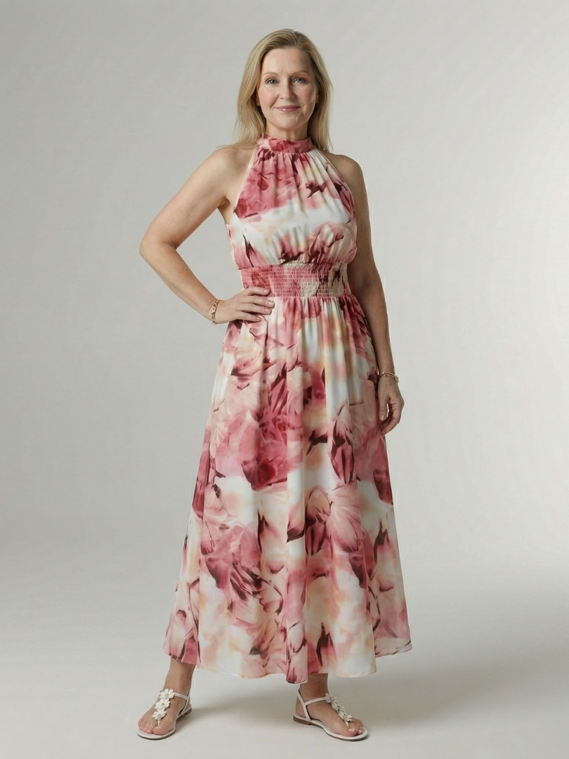 Martyna | Sukienka Midi Halter