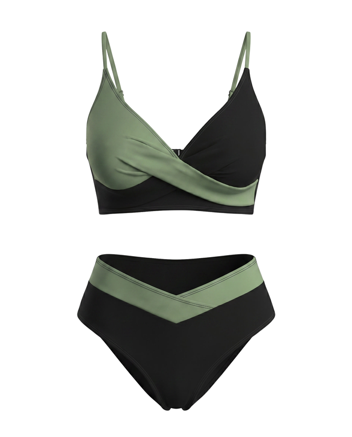 Komplet Bikini w Jednolitym Kolorze