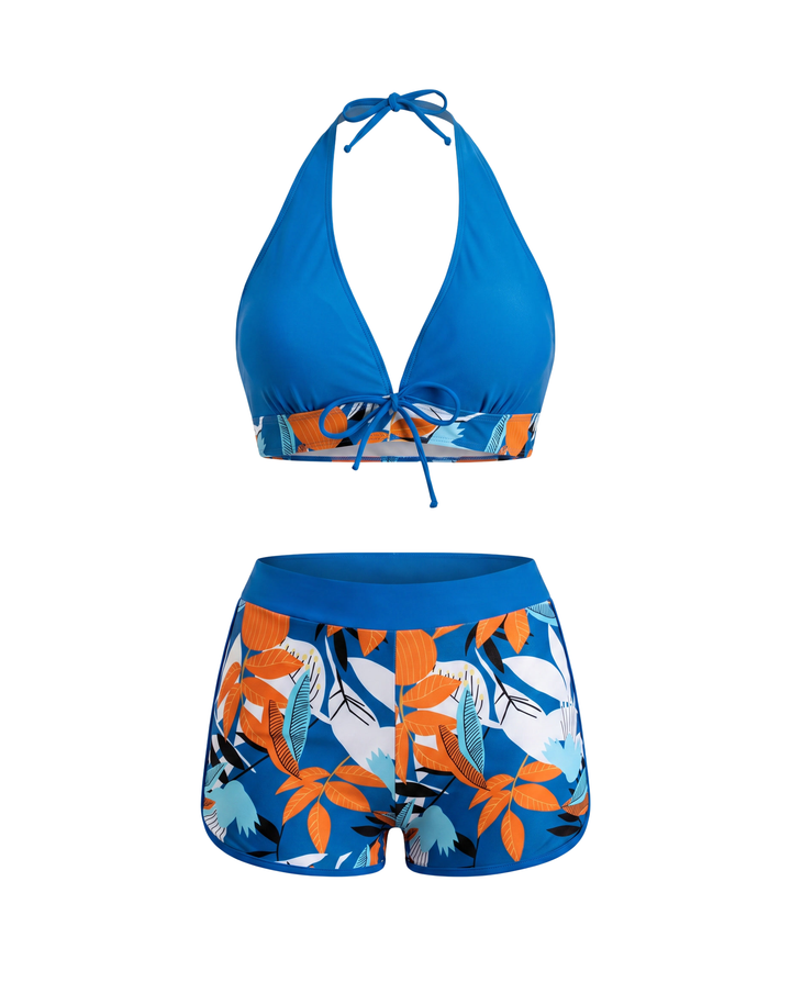 Halterneck One-Piece Swimsuit
