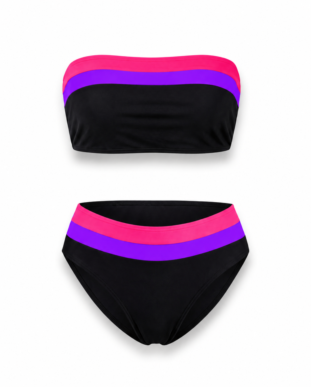Colorblock Contrast Bikini