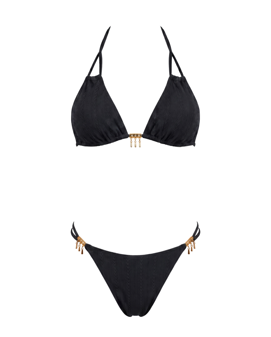 Colorblock Bikini Set