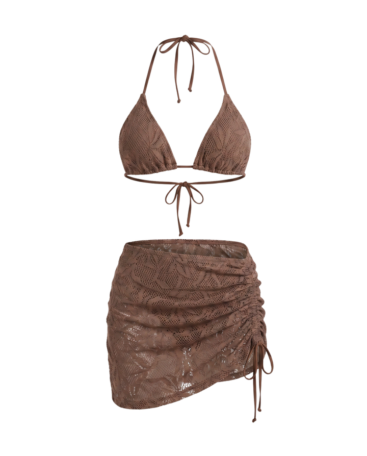 Brązowy Komplet Bikini