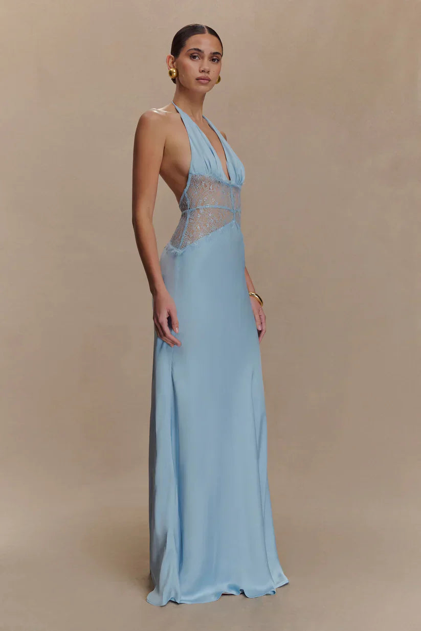Sukienka maxi Elara Satin Lace