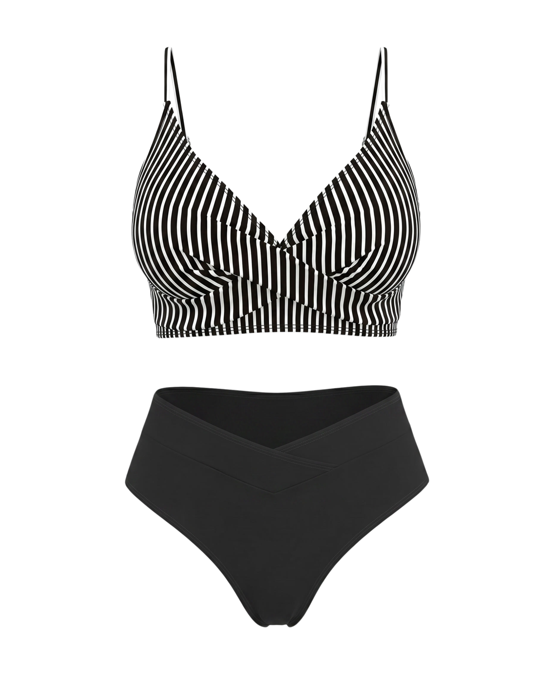 Komplet Bikini w Jednolitym Kolorze