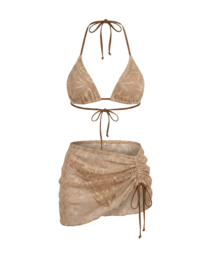Brązowy Komplet Bikini