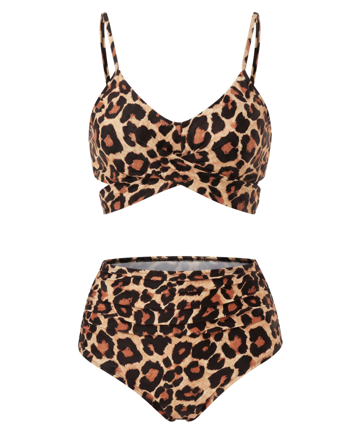 Print High Waist Bikini