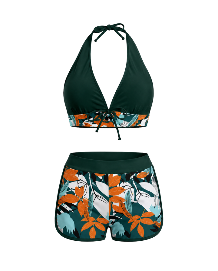 Halterneck One-Piece Swimsuit
