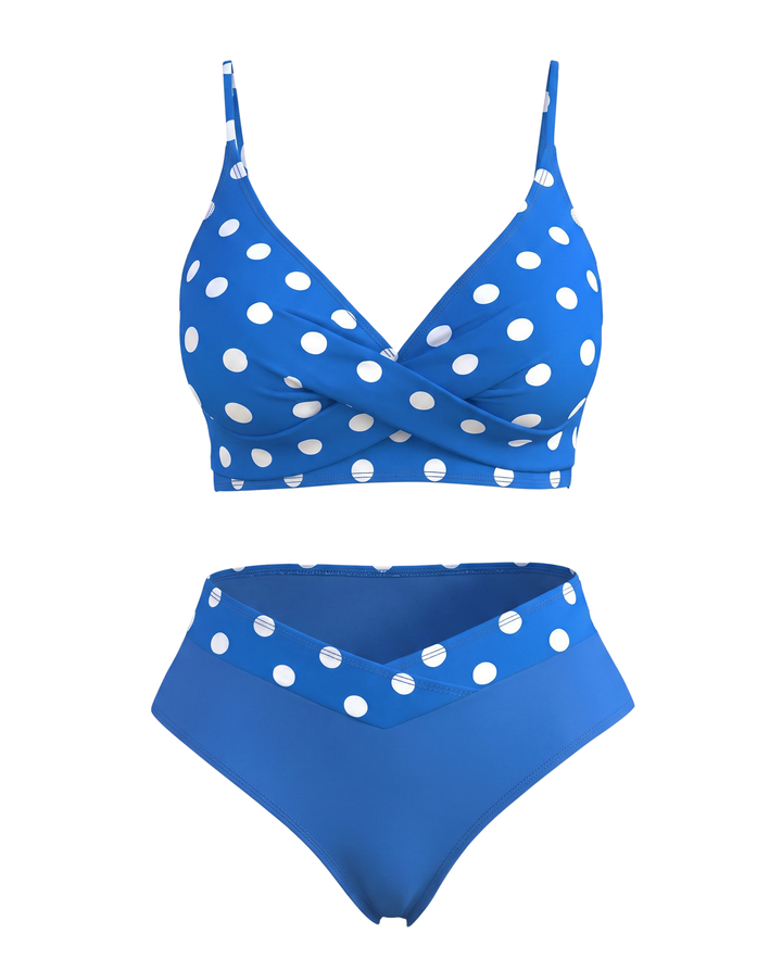 Komplet Bikini w Jednolitym Kolorze