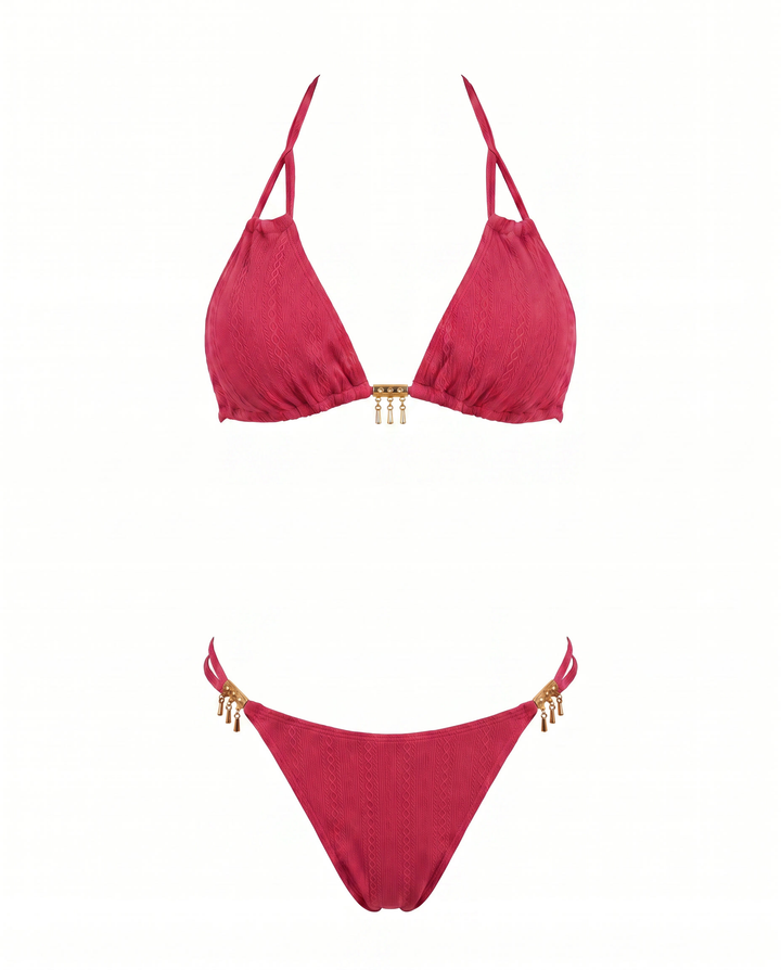 Colorblock Bikini Set