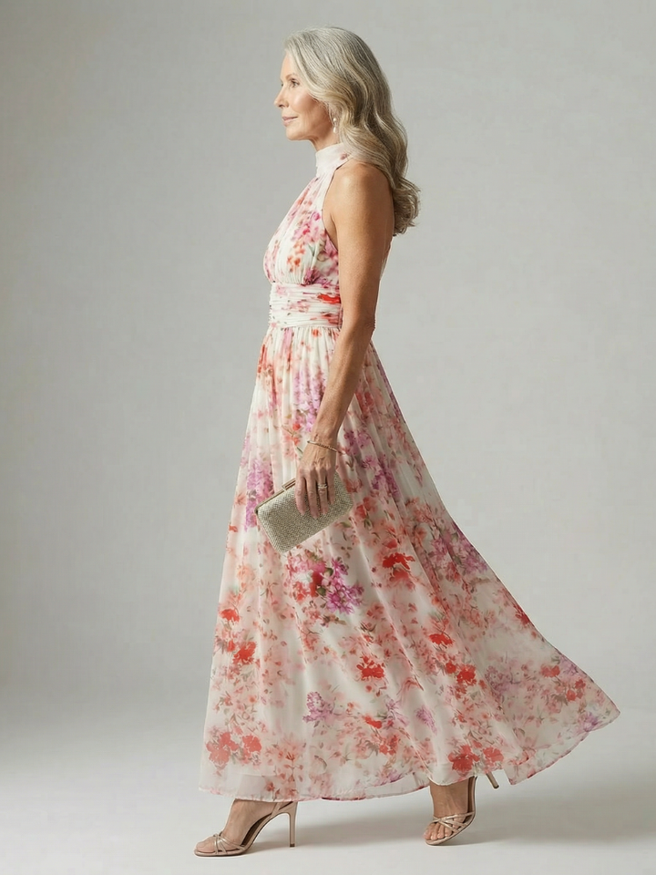 Wioletta | Sukienka Maxi Zwiewna