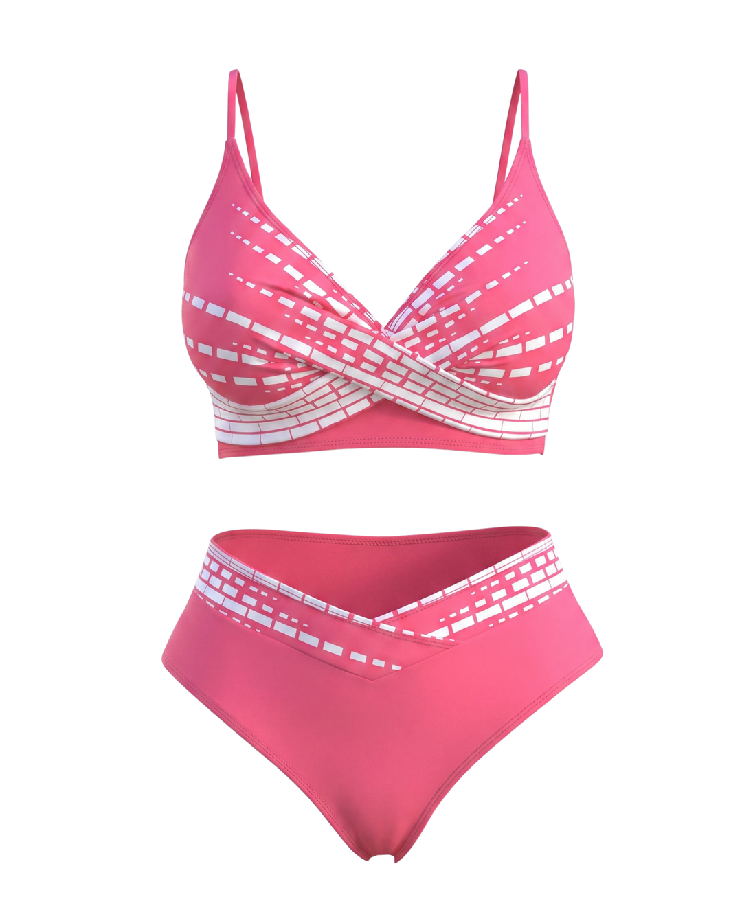 Komplet Bikini w Jednolitym Kolorze