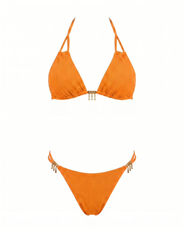 Colorblock Bikini Set