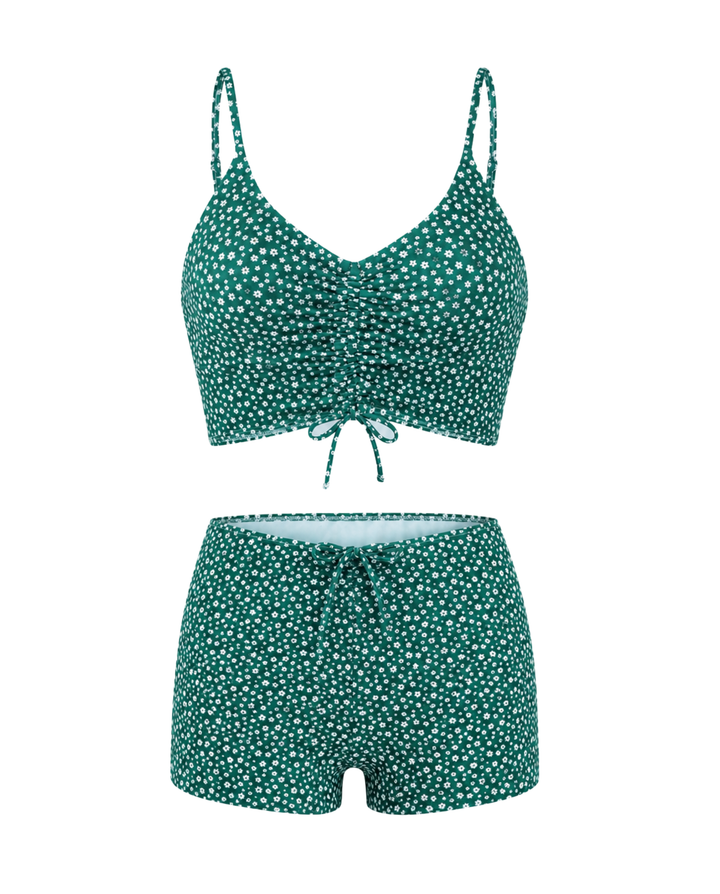 Print Flat Strap Bikini
