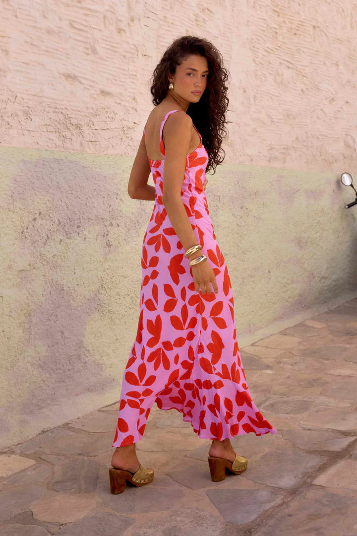 Noir Dot Maxi Sukienka
