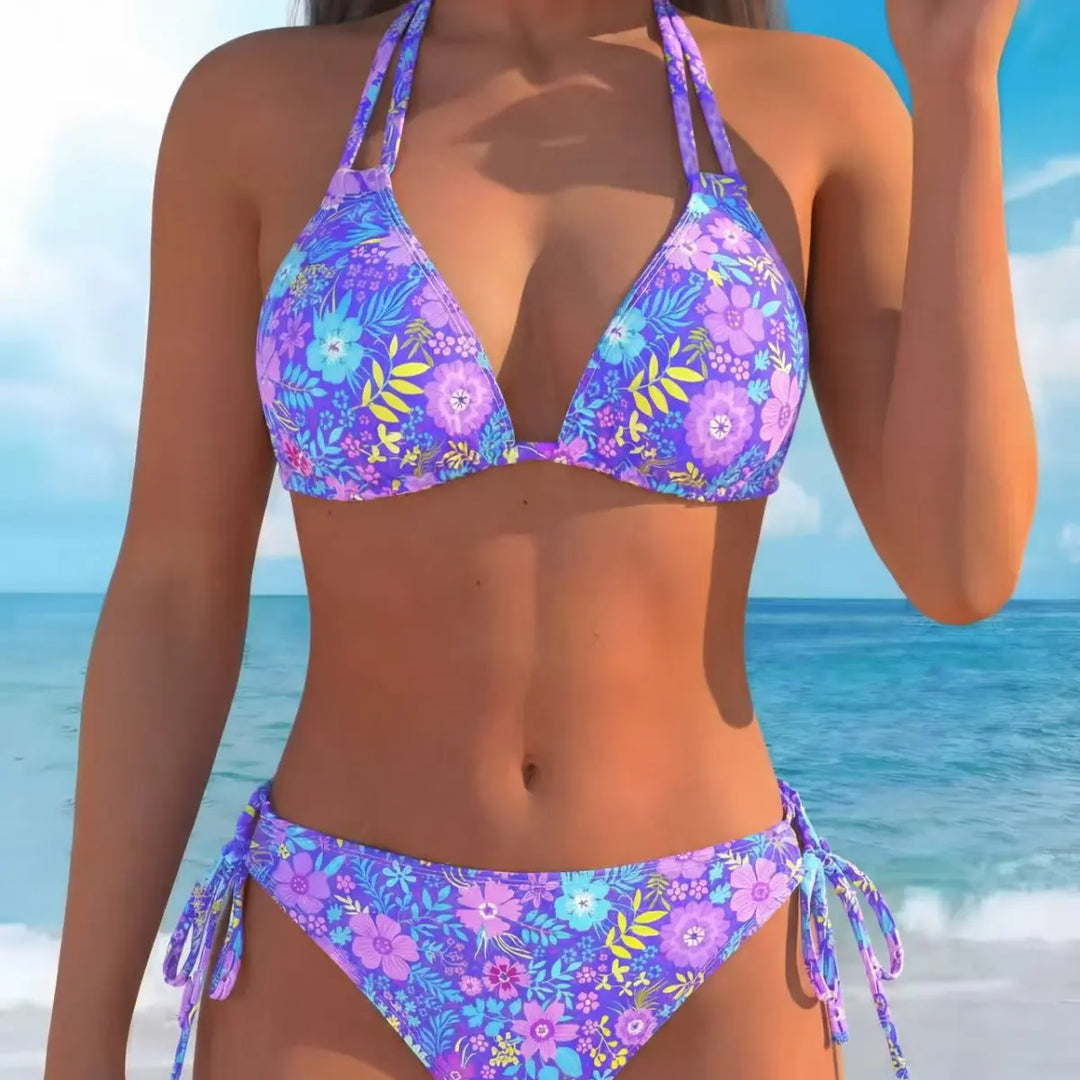 Bikini z Mieszanymi Nadrukami Print Mix