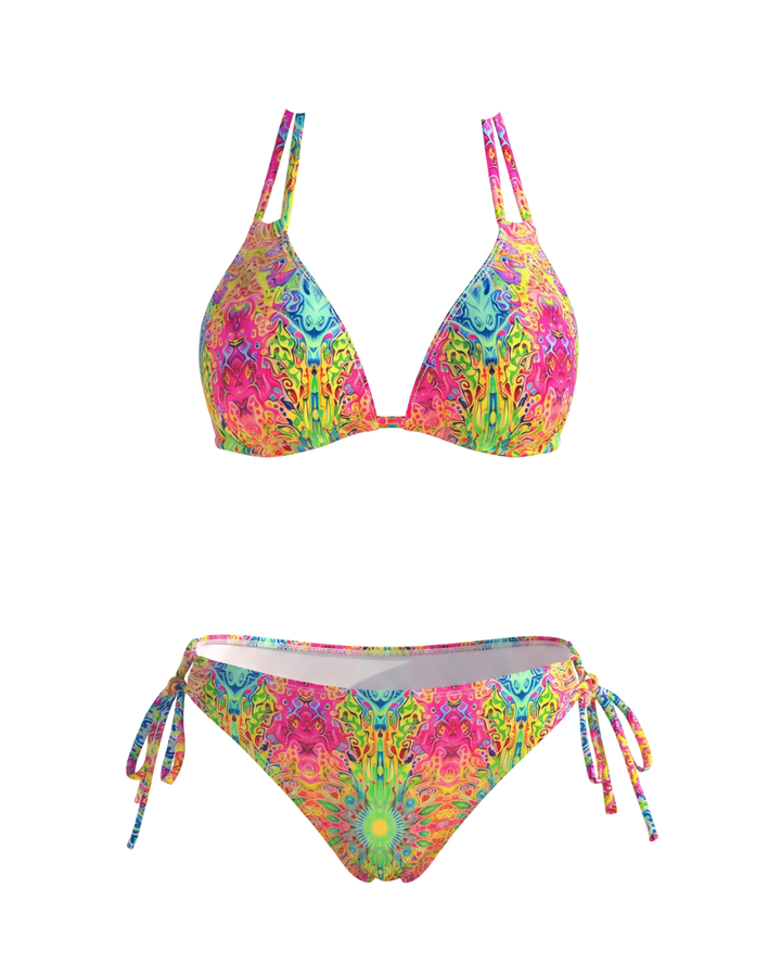 Bikini z Mieszanymi Nadrukami Print Mix